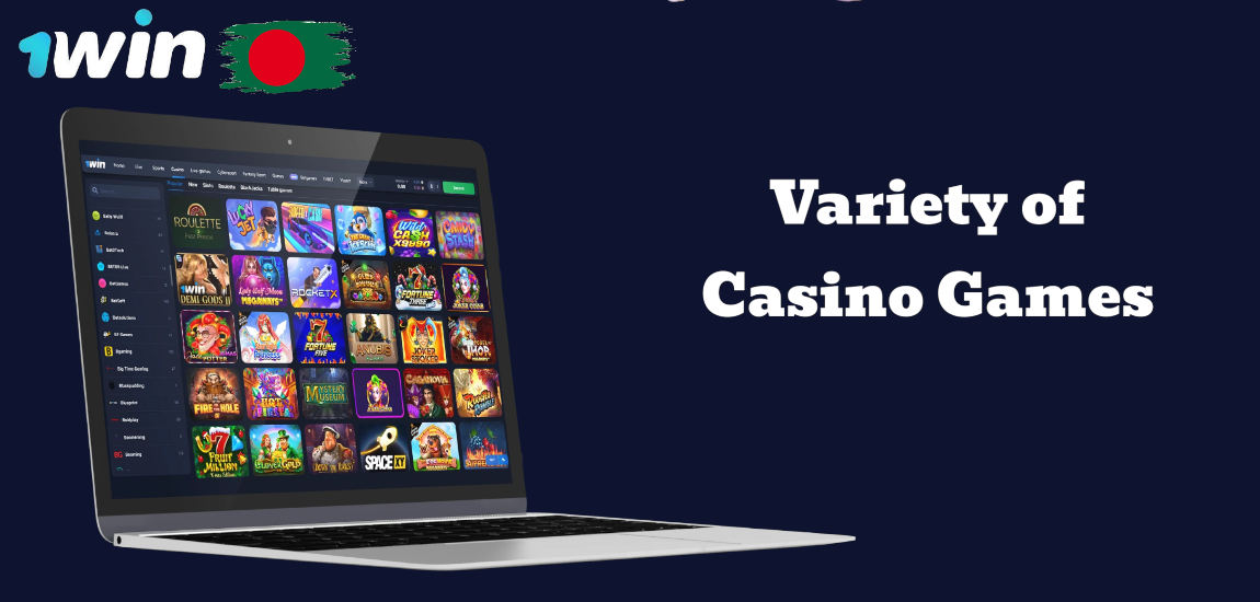 Variety of Casino Games on 1Win